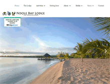 Tablet Screenshot of ndolebaylodge.com